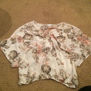 Floral surplice top