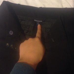 Black george dress pants