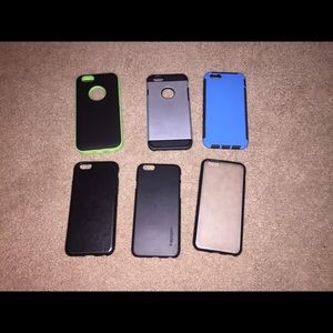 Lot of six iPhone 6 4.7" cases, like new condition