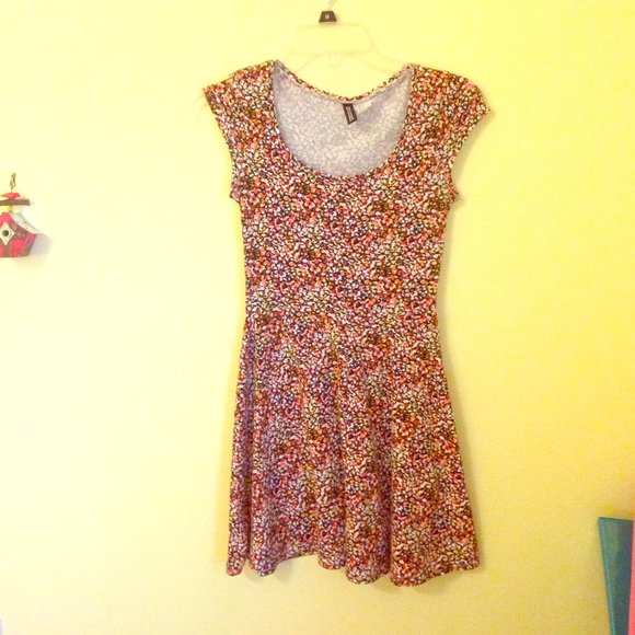 Floral print skater dress