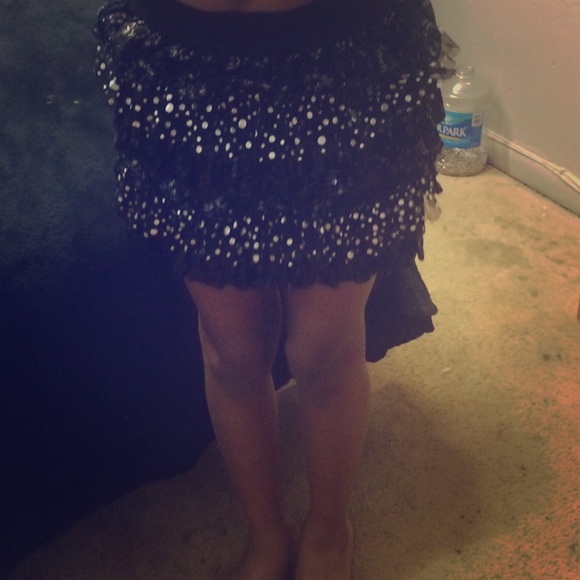 I am selling a black polk-a-dot skirt