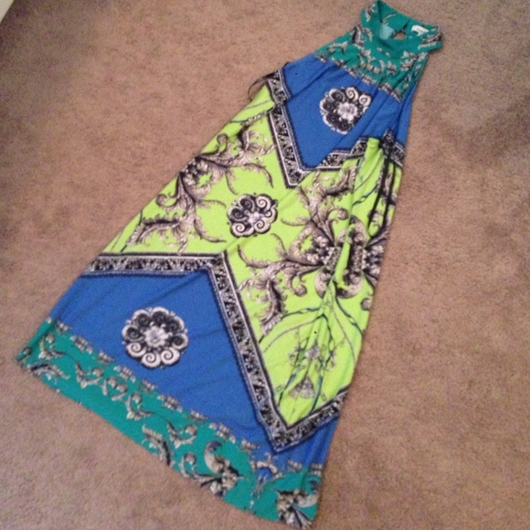 Bright Colored Knee-length Dress
