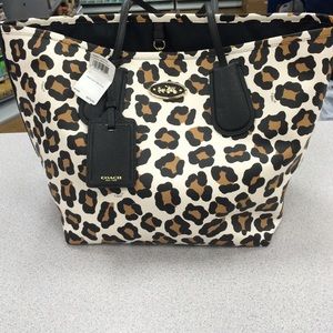 💟💟JUST IN💟💟 Leopard Leather Coach Bag