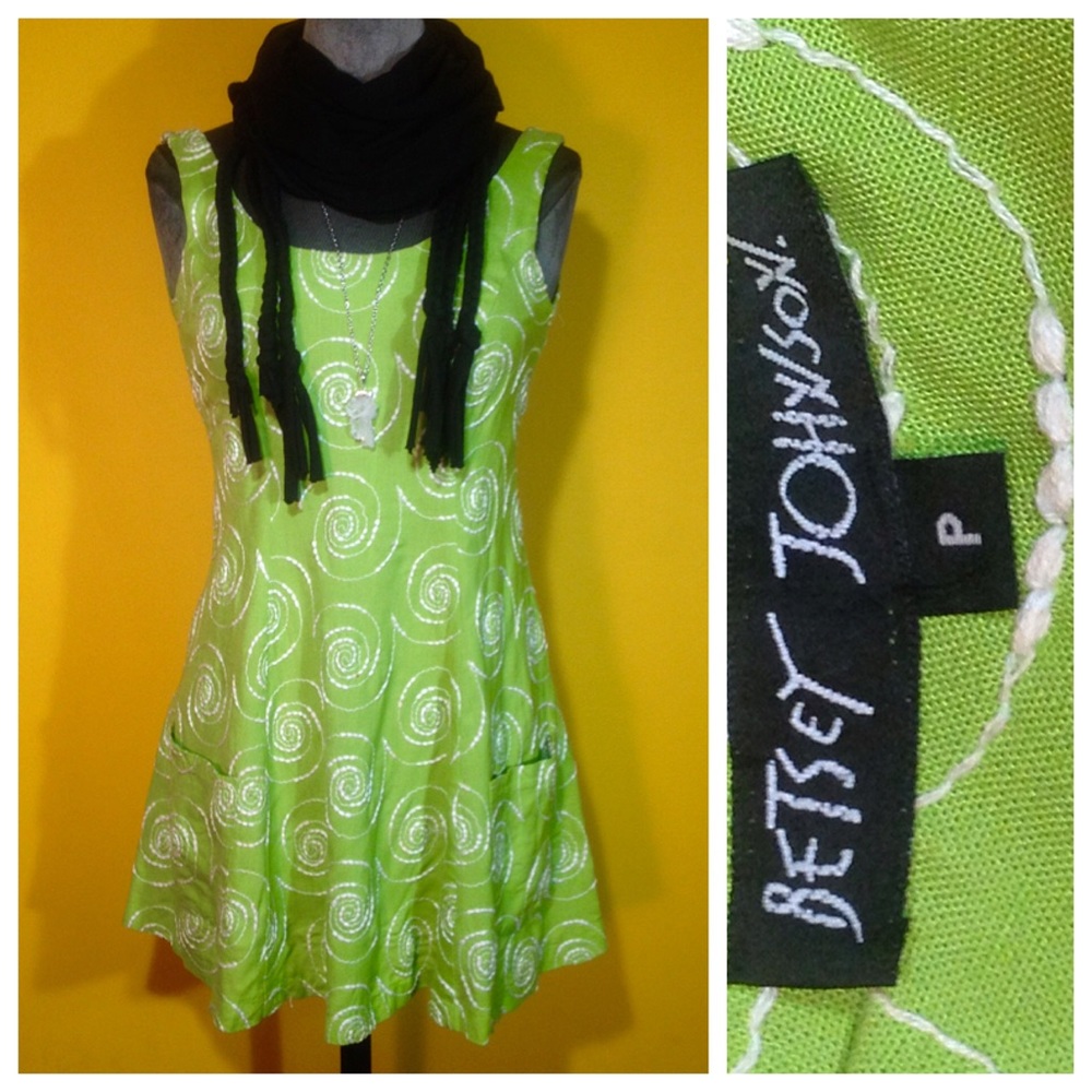 Vintage '90s Betsey Johnson embroidered Dress