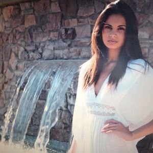 White cotton gauze dress