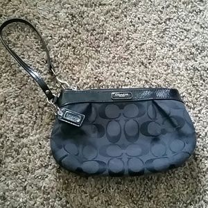 Black Coach wristlet