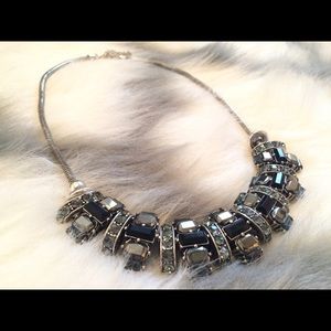 Beaded gem necklace.