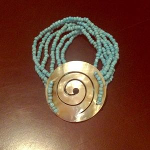 Beaded shell bracelet