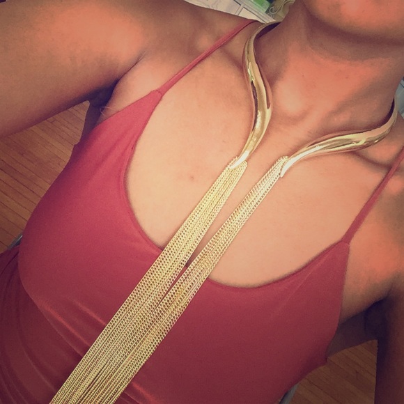 Gold Front Closure Necklace