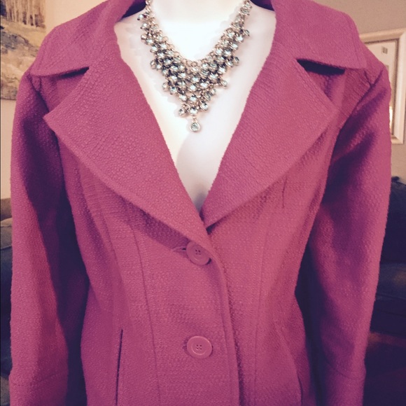 Adorable hot pink plus size blazer