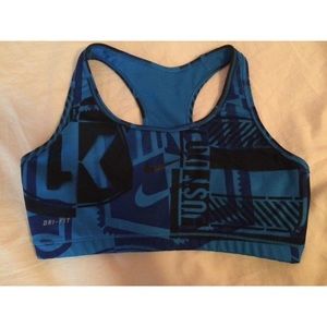 Blue Nike Sports Bra