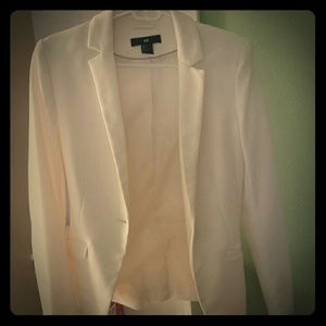 H&M white blazer