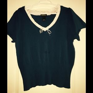 Lane Bryant Short Sleeve Sweater/Shirt