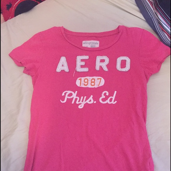 Large,pink Aeropostale shirt.