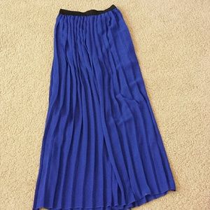 Blue maxi skirt