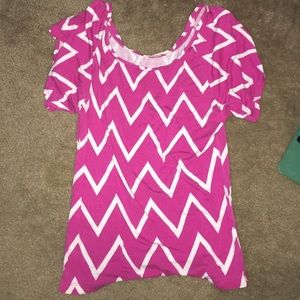 Old navy chevron pink shirt
