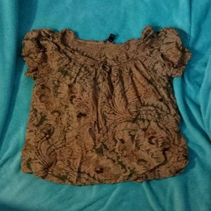 Earth Tone Pattern Blouse