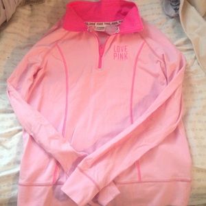 Victoria's Secret pink half-zip