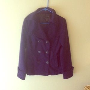 Purple peacoat