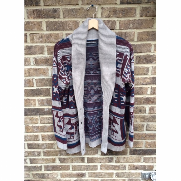 oversized button down sweater