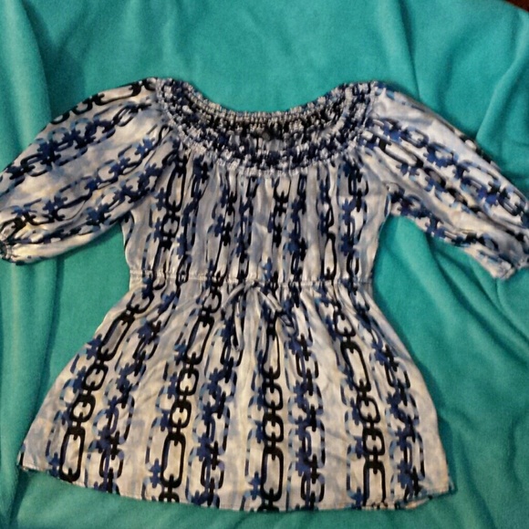 Chain Print Blouse