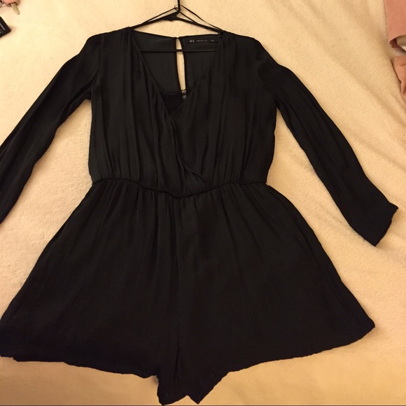 Zara romper black size M with lace tank attached