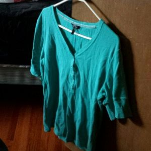Teal Textured Shirt