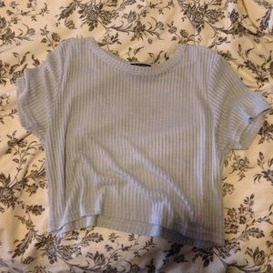 Topshop Ribbed Crop Top
