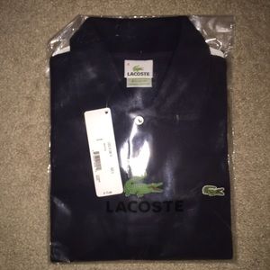 LACOSTE POLO NAVY BLUE SHIRT SIZE SMALL 4 NWT