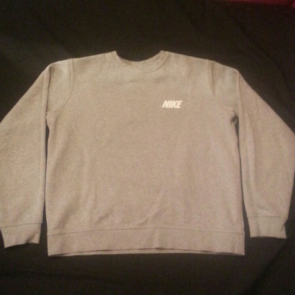 Nike grey and white sweatshirt