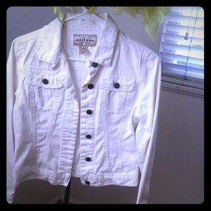 White Jean jacket (kids size 12-14)