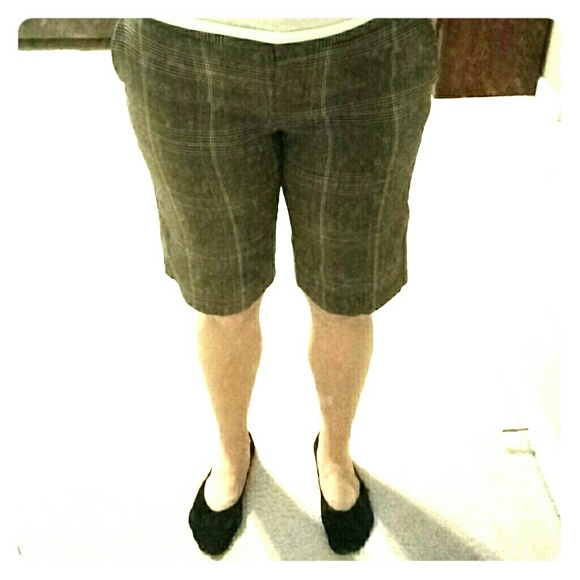 Plaid dress shorts