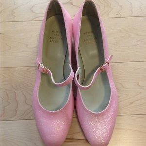 American Apparel Mary Jane Pump Glitter Shoe