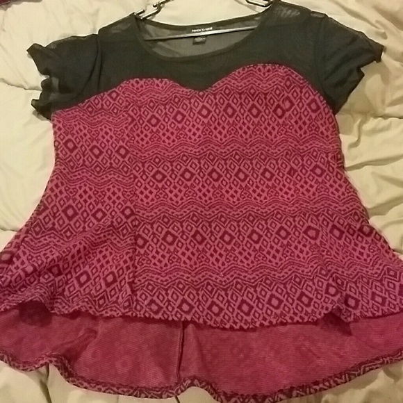 Beautiful Sheer Top Peplum