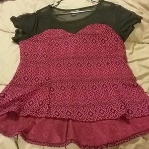 Beautiful Sheer Top Peplum