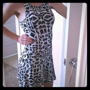 Black and white coctail dress
