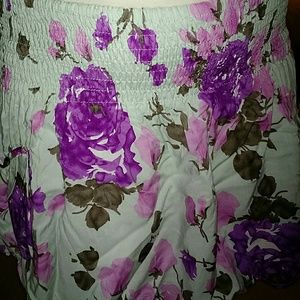 Flowery dressy skirt