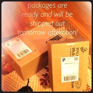 All recent purchases are ready to be shipped out!