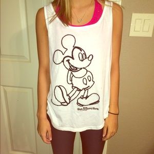 White Disney Mickey Mouse tanktop
