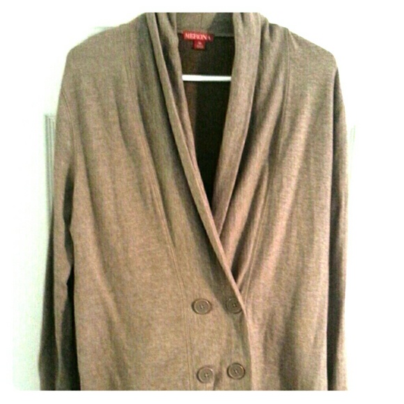 Oatmeal GUC button cardigan