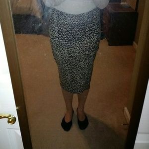 Long Cheetah print skirt