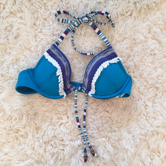 Lucky Brand bohemian bikini top