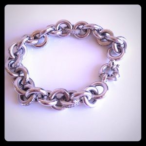 QVC Epiphany clad silver diamonique bracelet