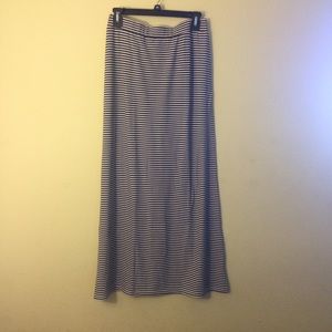 maxi striped skirt