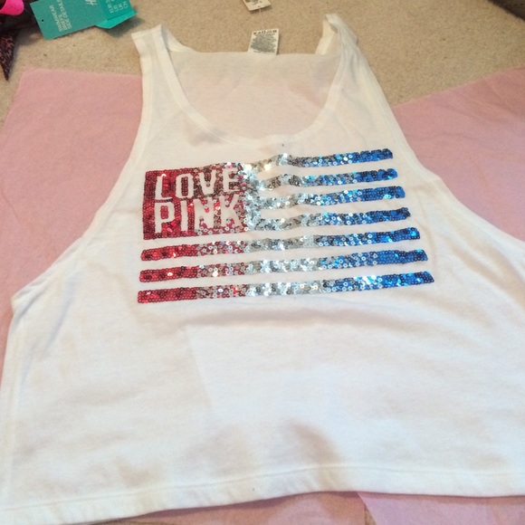 American flag bling tank
