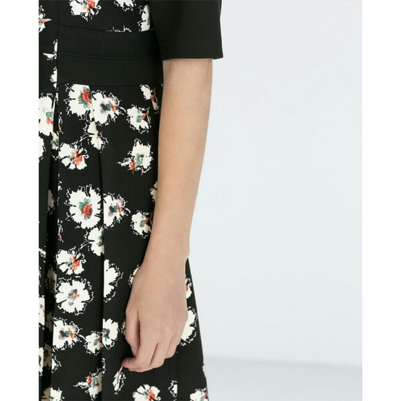 | Zara | Printed Pleated Dress - Picture 3 of 4
