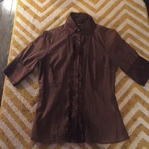 Brown Bebe blouse