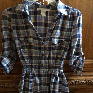 Charlotte Russe button down plaid shirt