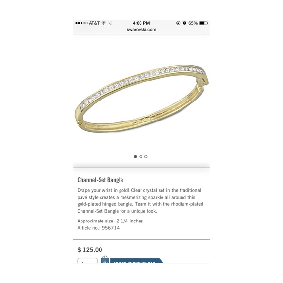 Swarovski Channel-Set Bangle - Picture 4 of 4