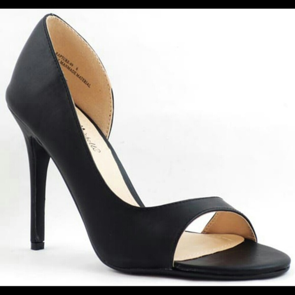 Anne Michelle Shoes - Black Heel